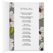 Floral Wedding Ceremony-programma's (Binnen (Rechts))