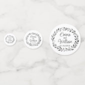 Floral Wedding Confetti (Achterkanten)