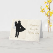 Floral Wedding Couple Kaart (Gele Bloem)