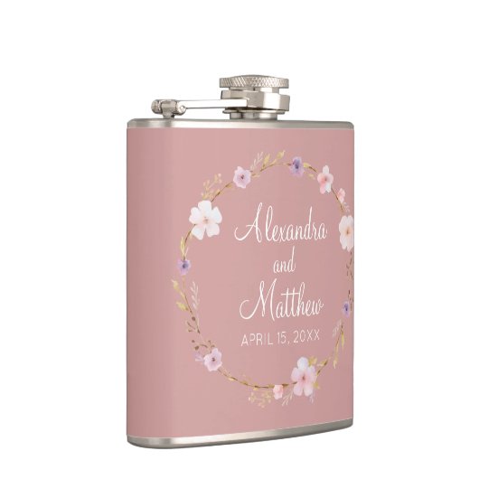 Floral Wedding Crown Heupfles (Rechts)