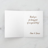 Floral Wedding Dank je kaarten (Binnen)