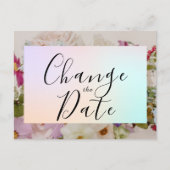 Floral Wedding De datum wijzigen De datum opslaan Briefkaart (Voorkant)