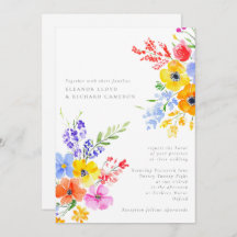 Floral Wedding door Bright en Vette Waterverf