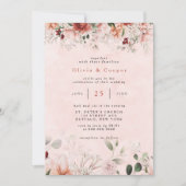 Floral Wedding door Terracotta Spring Herfst Water Kaart (Voorkant)