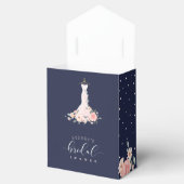 Floral Wedding Dress Navy Vrijgezellenfeest Favor  Bedankdoosjes (Geopend)