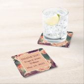 Floral Wedding Favor/Bedankt Kartonnen Onderzetters (Insitu)