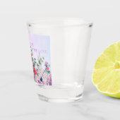 Floral Wedding Favor Shot Glass Glas (Rechts)