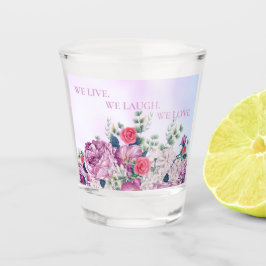 Floral Wedding Favor Shot Glass Glas