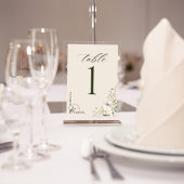 Floral Wedding Foto van Elegant Script Waterverf Kaart