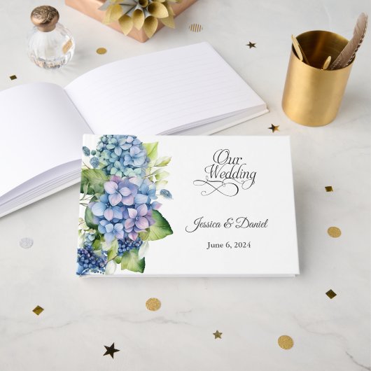 Floral Wedding Gastenboek (Voorkant open)