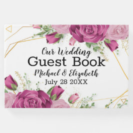 Floral Wedding Guest Book Gastenboek