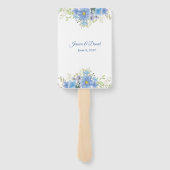 Floral Wedding Hand Fan Handwaaier (Achterkant)