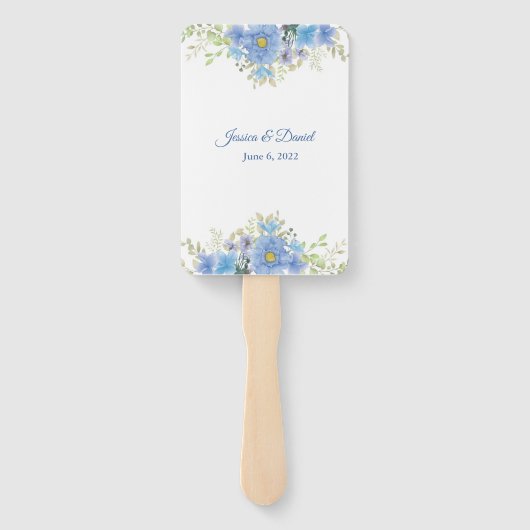 Floral Wedding Hand Fan Handwaaier (Achterkant)