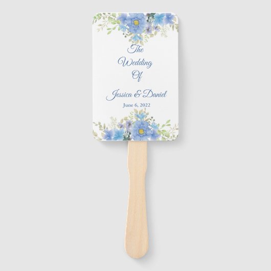 Floral Wedding Hand Fan Handwaaier (Voorkant)