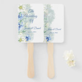 Floral Wedding Hand Fan Handwaaier (Voorkant en achterkant)