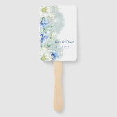 Floral Wedding Hand Fan Handwaaier (Achterkant)