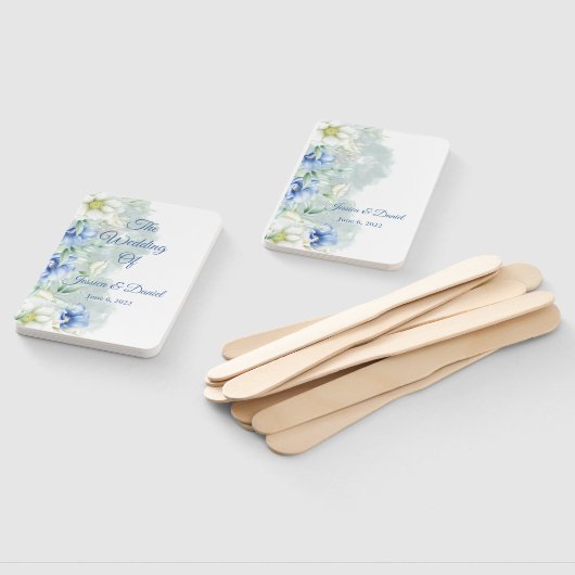 Floral Wedding Hand Fan Handwaaier (Niet-gemonteerd)