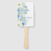 Floral Wedding Hand Fan Handwaaier (Voorkant)