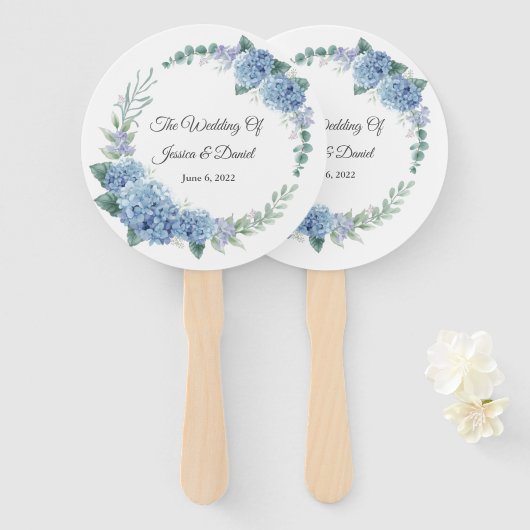 Floral Wedding Hand Fan Handwaaier (Voorkant en achterkant)