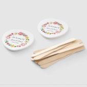 Floral Wedding Hand Fan Handwaaier (Niet-gemonteerd)