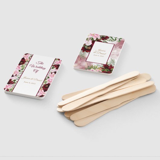 Floral Wedding Handwaaier (Niet-gemonteerd)