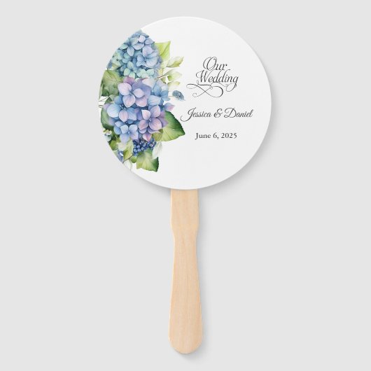 Floral Wedding Handwaaier (Voorkant)