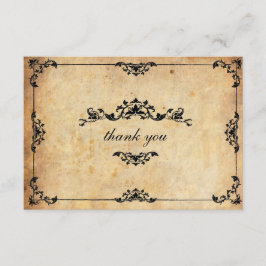  Floral Wedding Hartelijk dank Bedankkaart