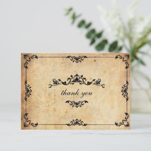  Floral Wedding Hartelijk dank Bedankkaart (Staand voorkant)