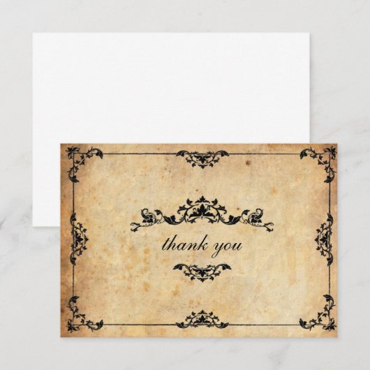  Floral Wedding Hartelijk dank Bedankkaart (Voorkant / Achterkant)