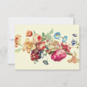 Floral Wedding Hartelijk dank Bedankkaart (Achterkant)