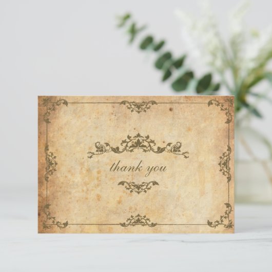  Floral Wedding Hartelijk dank Bedankkaart (Staand voorkant)