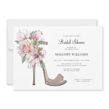 Floral Wedding Heels Bridal Shower