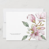 Floral Wedding Heels Bridal Shower Kaart (Achterkant)