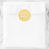 Floral Wedding Invitat Envelope Square Classic Ro Ronde Sticker (Tas)