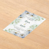 Floral wedding Invitation  Acryl Uitnodigingen (Laagn)