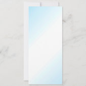 Floral Wedding Invitation Blue Kaart (Achterkant)