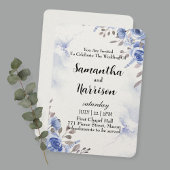floral wedding invitation card bedankkaart