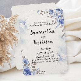 floral wedding invitation card bedankkaart