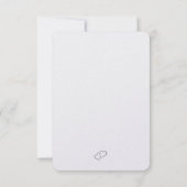 floral wedding invitation card bedankkaart (Achterkant)