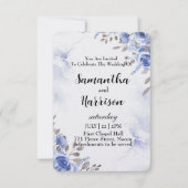 floral wedding invitation card bedankkaart (Voorkant)