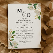 Floral Wedding Invitation Custom Roos Design Kaart