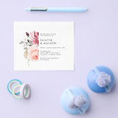 Floral Wedding Invitation Flyer (Enkel)
