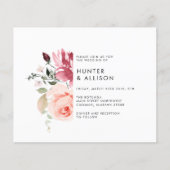 Floral Wedding Invitation Flyer (Voorkant)