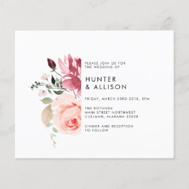 Floral Wedding Invitation Flyer