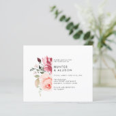Floral Wedding Invitation Flyer (Staand voorkant)