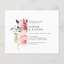 Floral Wedding Invitation Flyer