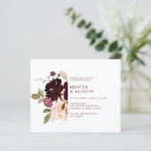 Floral Wedding Invitation Flyer (Staand voorkant)
