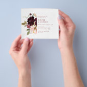 Floral Wedding Invitation Flyer (Hand)