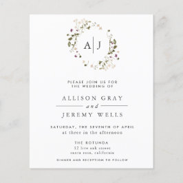 Floral Wedding Invitation Flyer