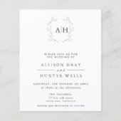 Floral Wedding Invitation Flyer (Voorkant)